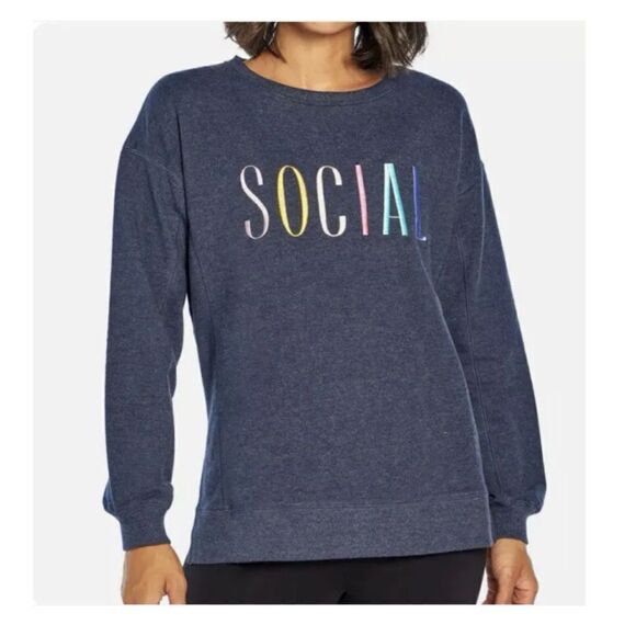 WILDFOX Womens S Social Statement Sweatshirt NWT - Picture 1 of 7